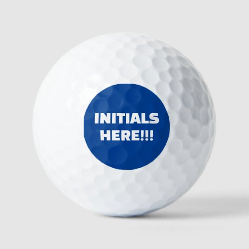 ADD YOUR OWN INITIALS custom value golf balls
