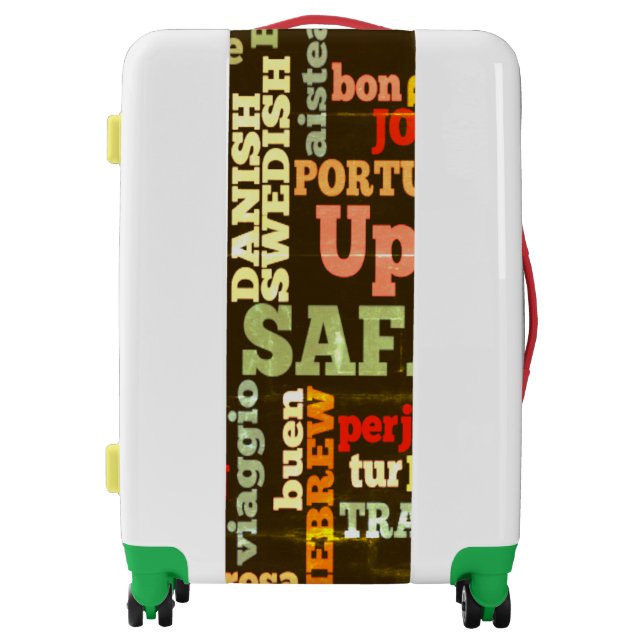 Add Your Own International Travel UGOBAGS Text  Luggage (Front)