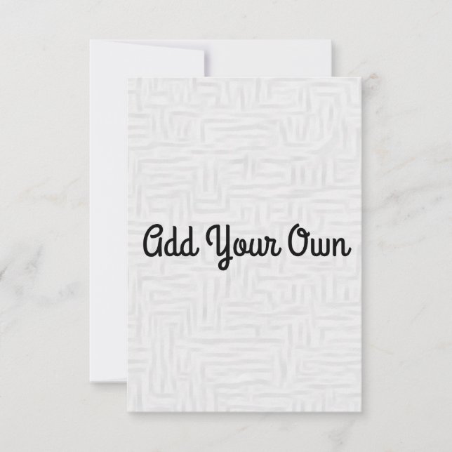 Add Your Own - Invitation (Front)