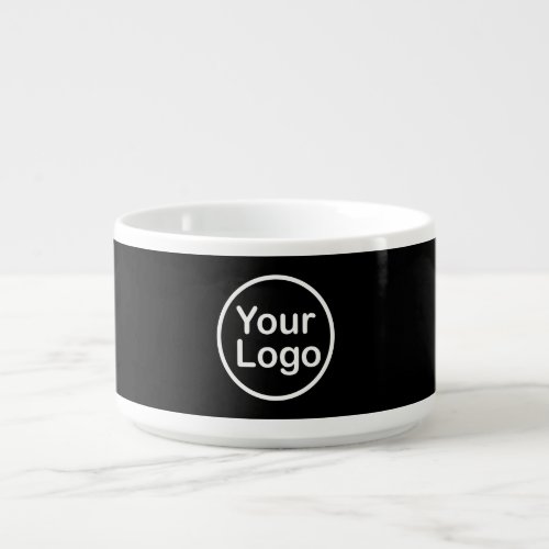 Add Your Own Logo  Black Background Bowl