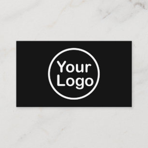 Add Your Own Logo Black Background Enclosure Card