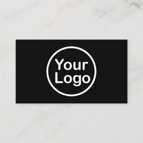 Add Your Own Logo  Black Background Enclosure Card