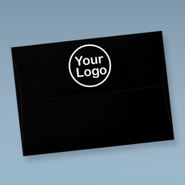 Add Your Own Logo | Black Background Envelope (Creator Uploaded)