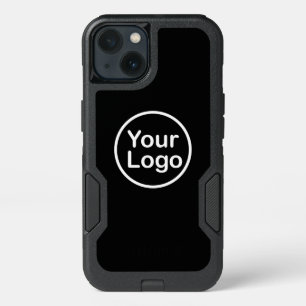Add Your Own Logo   Black Background iPhone 13 Case
