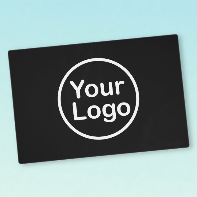 Add Your Own Logo | Black Background Placemat (Creator Uploaded)