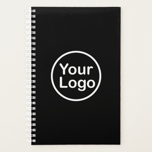 Add Your Own Logo  Black Background Planner
