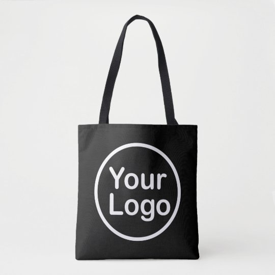 Add Your Own Logo | Black Background Tote Bag | 0