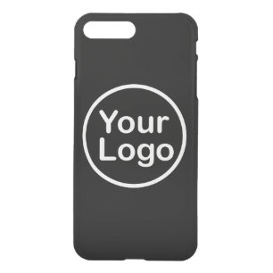 Add Your Own Logo   Black Background iPhone 8 Plus/7 Plus Case