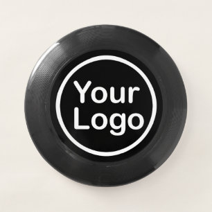 Add Your Own Logo Black Background Wham-O Frisbee