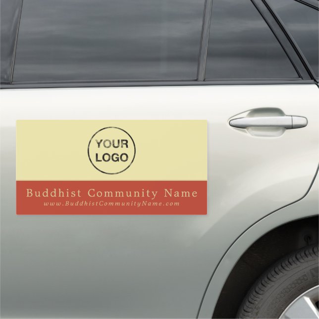 Add Your Own Logo, Buddhism, Buddhist Car Magnet (In Situ)