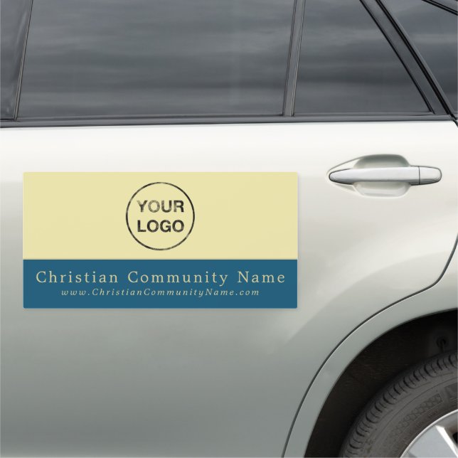 Add Your Own Logo, Christianity, Religious Car Magnet (In Situ)