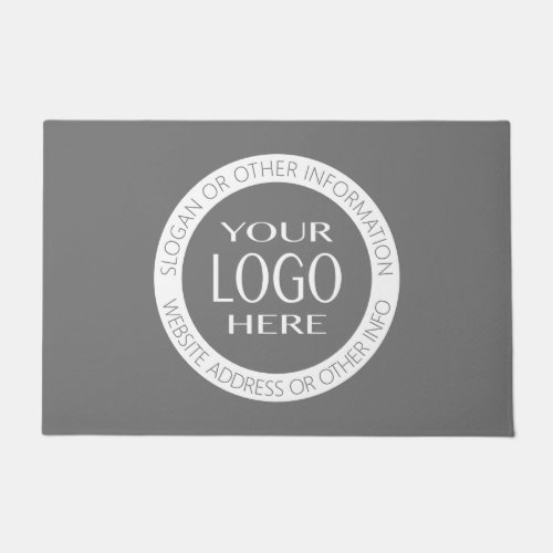 Add Your Own Logo  Circular Text Doormat