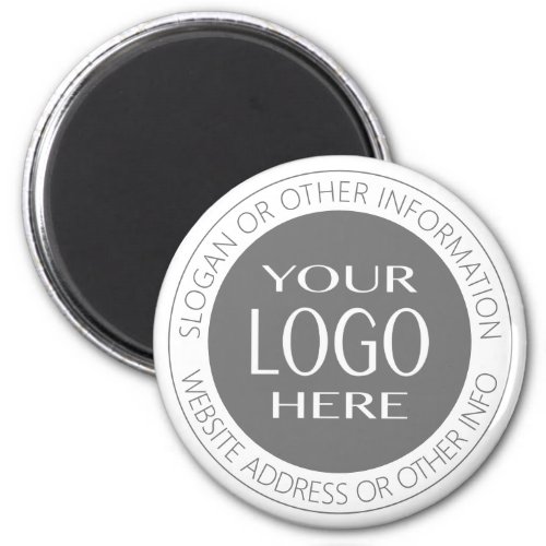 Add Your Own Logo  Circular Text Magnet