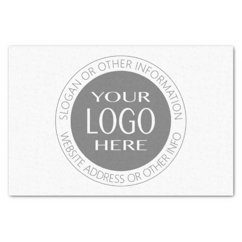 Add Your Own Logo  Circular Text Tissue Paper