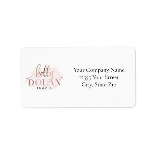 add your own logo custom business address label