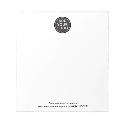 Add your own logo custom business notepad