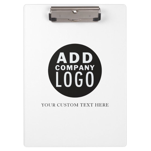 Add Your Own Logo Custom Text | Business Clipboard (Front)