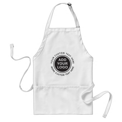 Add your own logo custom text promotional template adult apron