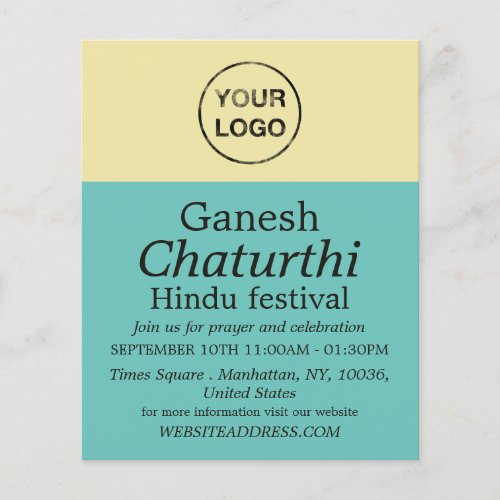 Add Your Own Logo Hindu Event Advertising Flyer