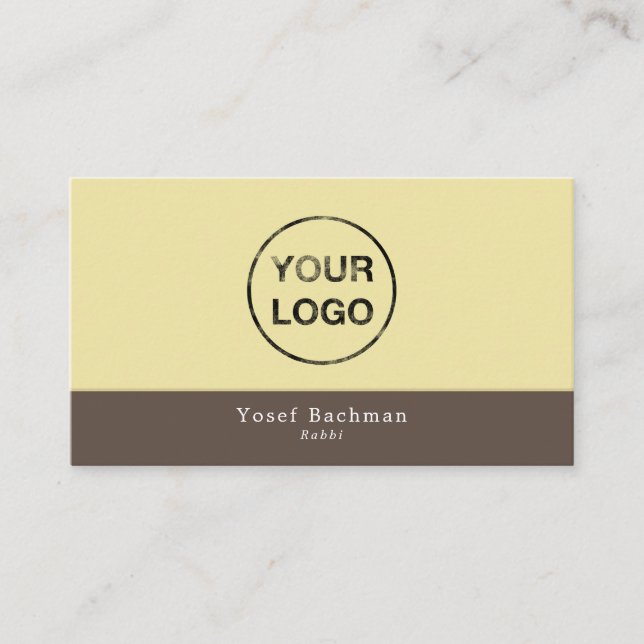 Add Your Own Logo, Judaism, Religious Business Card (Front)