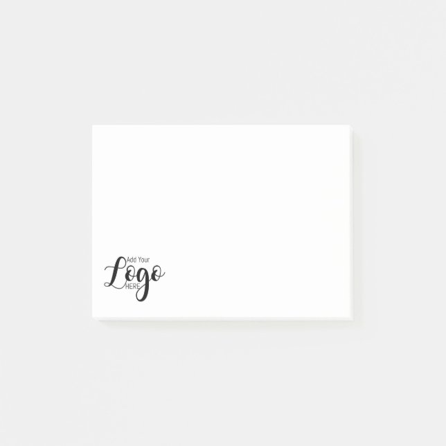 add your own logo marketing branding  post-it notes (Front)