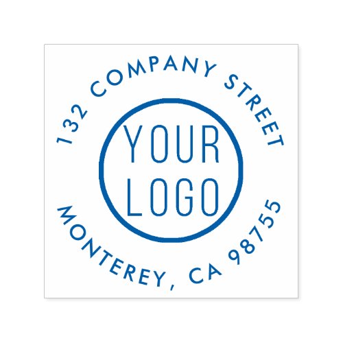 Add Your Own Logo  Modern Company Return Address Self_inking Stamp