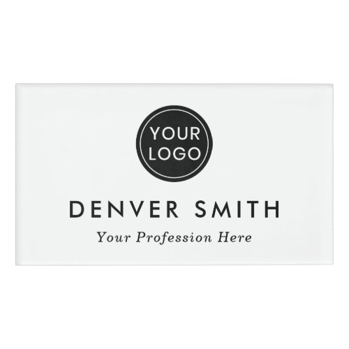 Add your own logo name and title name tag