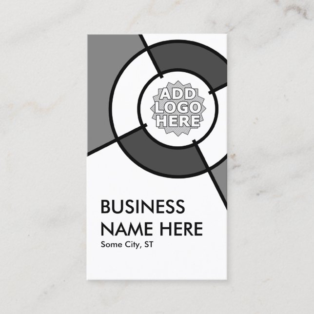 add your own logo target template business card (Front)