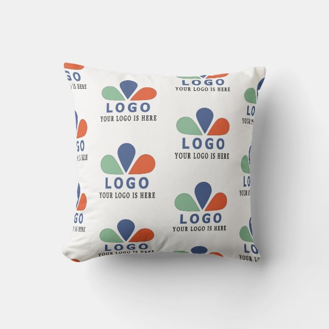 ADD YOUR OWN LOGO.  THROW PILLOW (Front)