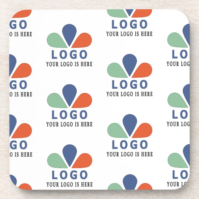 ADD YOUR OWN LOGO.  THROW PILLOW BEVERAGE COASTER (Front)