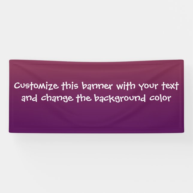 Add your own message banner (Horizontal)