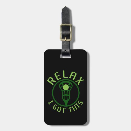 Add Your Own Name Address Lacrosse Luggage Tag