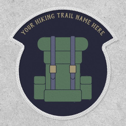Add Your Own Name Backpack Outdoorsy Hiking Patch