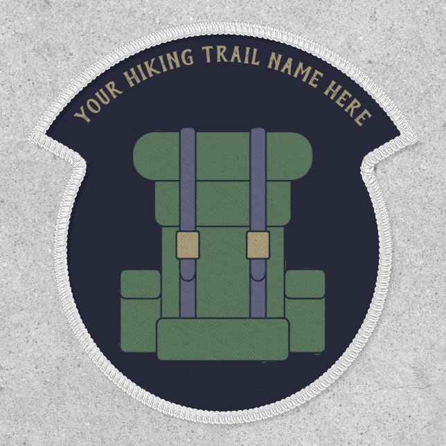 Add Your Own Name Backpack Outdoorsy Hiking Patch (Front)