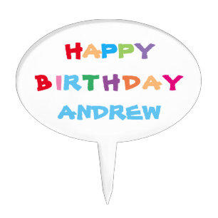 ADD YOUR OWN NAME Cake Toppers