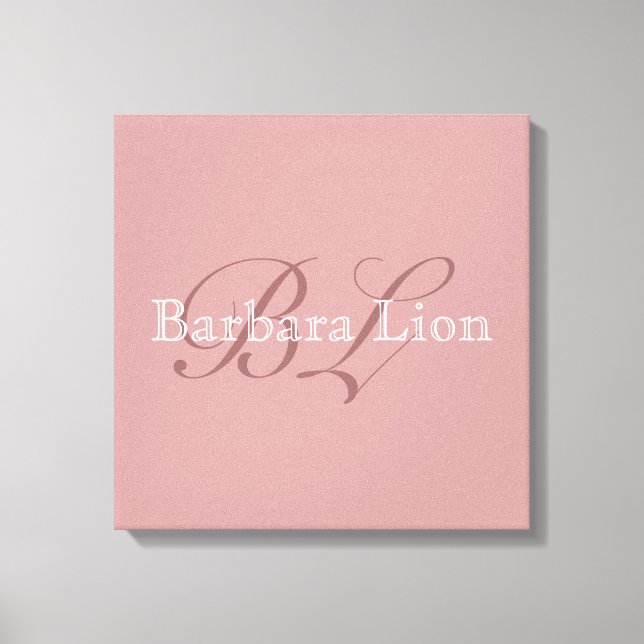 add your own name canvas print (Front)