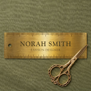 Add Your Own Name Gold Classy Modern Ruler