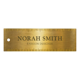 Add Your Own Name Gold Classy Modern Ruler