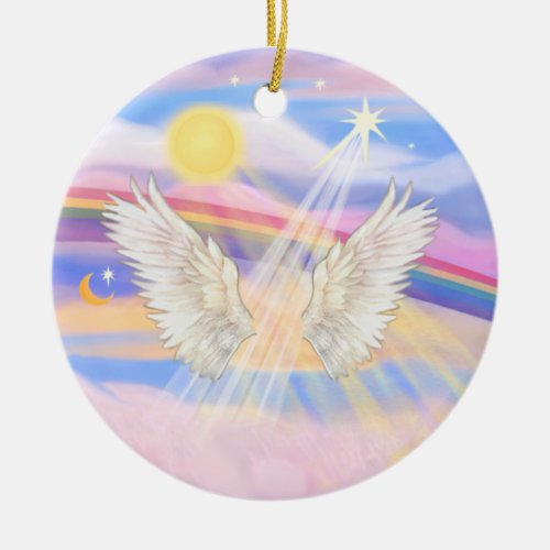 Add your own pet _ Rainbow Bridge Ceramic Ornament