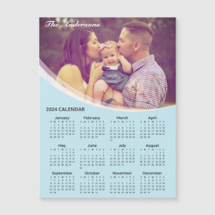 Add Your Own Photo 2024 Calendar   Magnetic Card