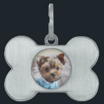 Add Your Own Photo and Customizable Pet ID Tag<br><div class="desc">You can add Your Own Photo on this Customizable Dog Bone Tag</div>
