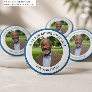Add Your Own Photo and Election Campaign Title Button