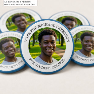 Add Your Own Photo and Election Campaign Title Button