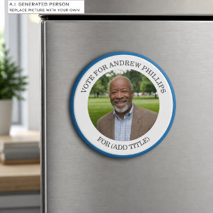 Add Your Own Photo and Election Campaign Title Magnet