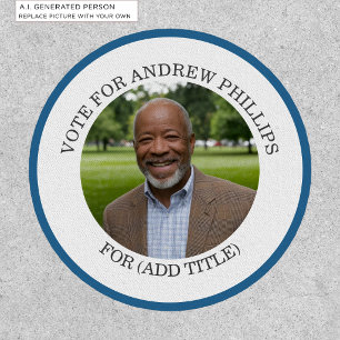 Add Your Own Photo and Election Campaign Title Patch