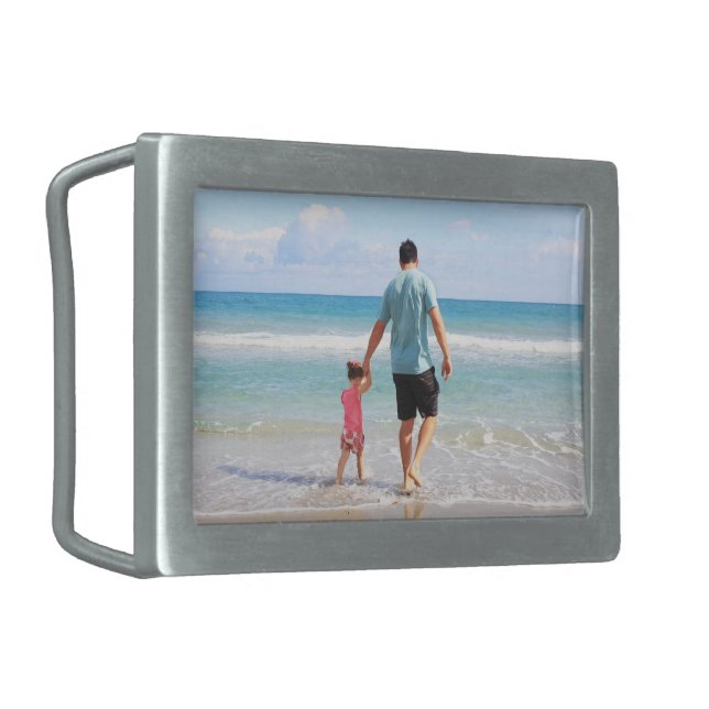 Add Your Own Photo and/or Text Belt Buckle (Front Left)