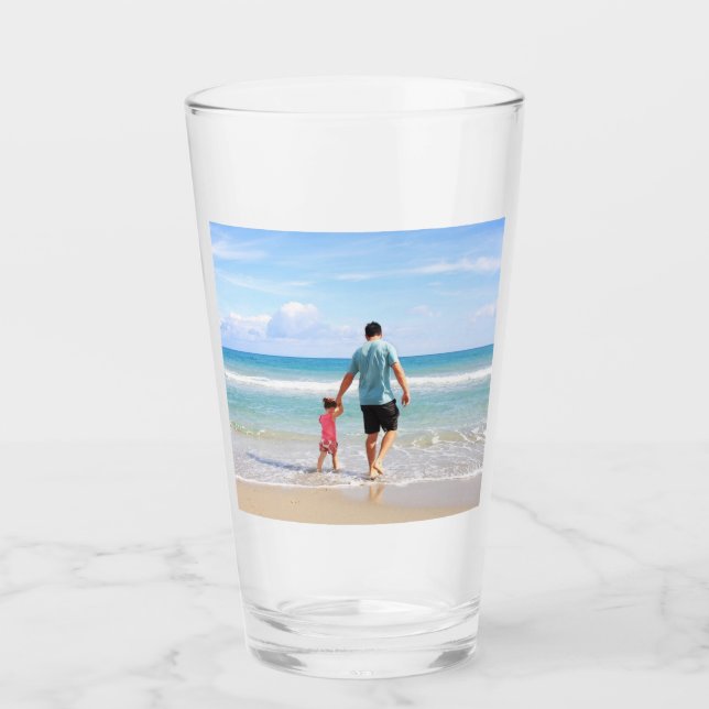 Add Your Own Photo and/or Text Glass (Front)