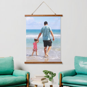 Add Your Own Photo and/or Text Hanging Tapestry