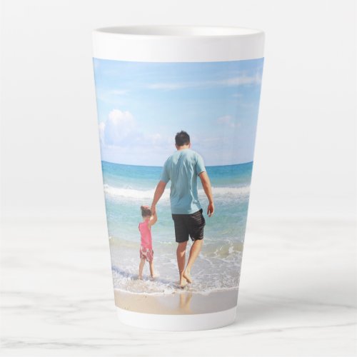 Add Your Own Photo andor Text Latte Mug