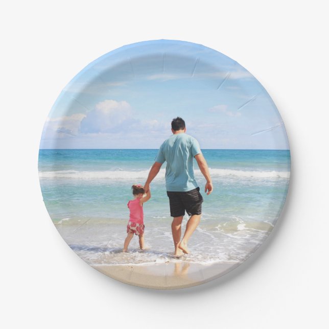 Add Your Own Photo and/or Text Paper Plates (Front)